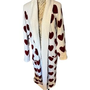 ❤️ NWT Pottery Barn Heart Jacquard Robe – Size Large